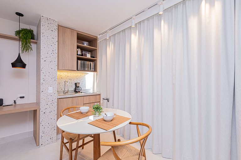 Studio 709 Completo e com vista da cidade SP