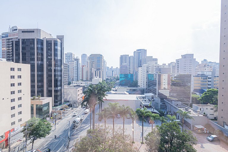 Studio 709 Completo e com vista da cidade SP