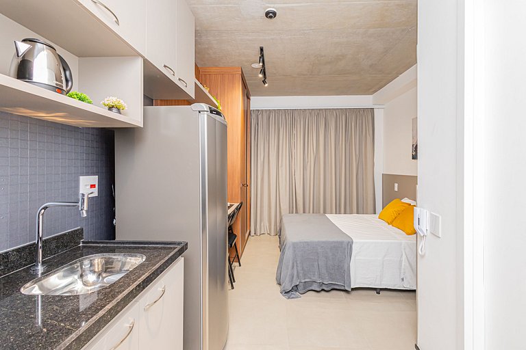 Studio 308 Entre os Jardins, Pinheiros e Paulista.