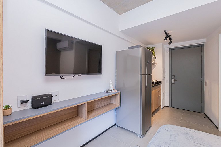 Studio 305 Jardins Luxuoso - Vidro anti-ruído