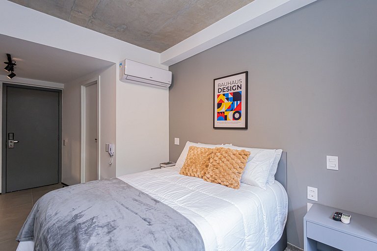 Studio 305 Jardins Luxuoso - Vidro anti-ruído