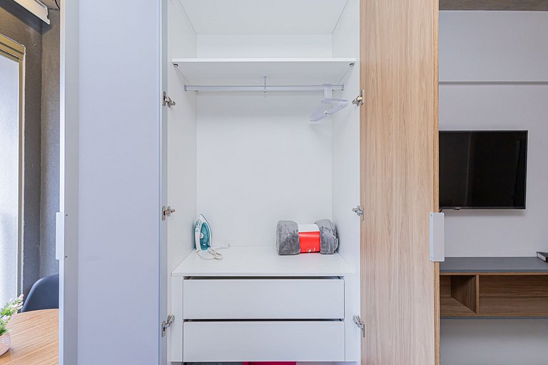 Studio 305 Jardins Luxuoso - Vidro anti-ruído