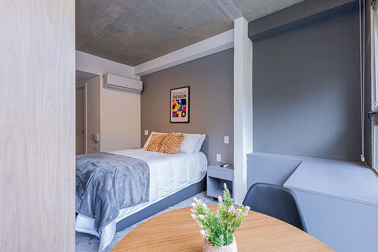 Studio 305 Jardins Luxuoso - Vidro anti-ruído