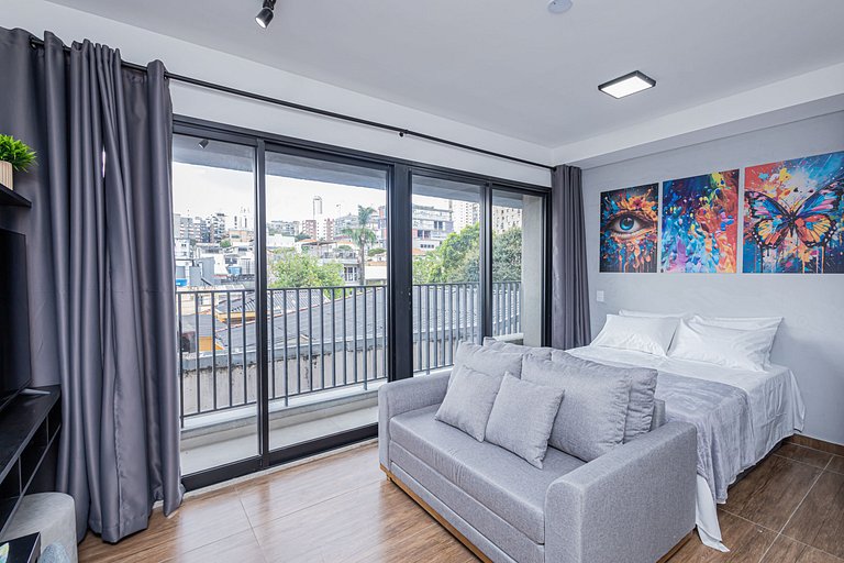 Studio 210 Completo no Bairro Vila Madalena