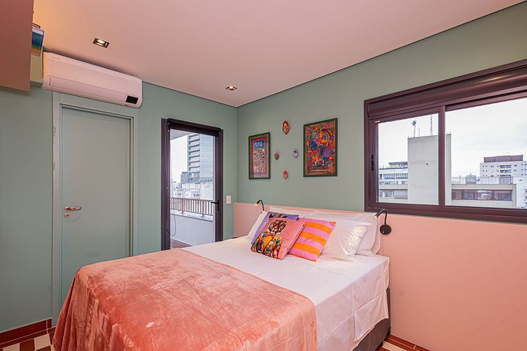 Apartamento 1612 Vibrante na Rua Augusta