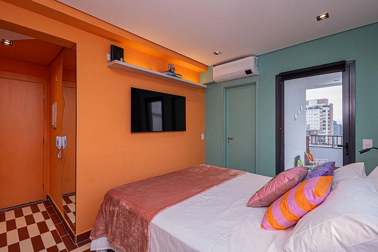 Apartamento 1612 Vibrante na Rua Augusta