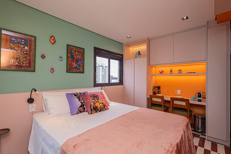 Apartamento 1612 Vibrante na Rua Augusta
