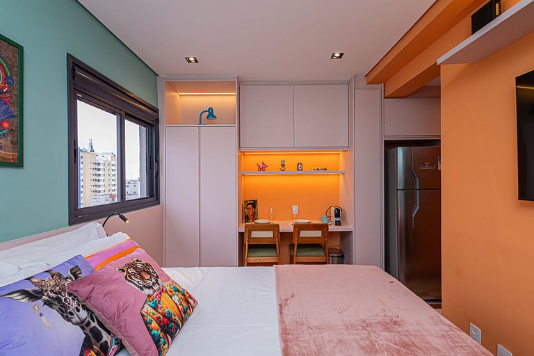 Apartamento 1612 Vibrante na Rua Augusta