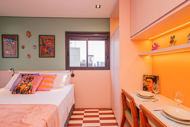 Apartamento 1612 Vibrante na Rua Augusta