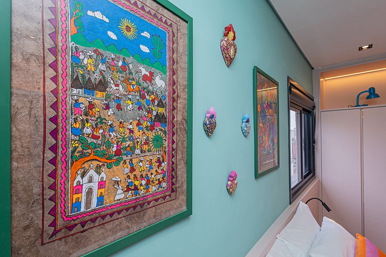 Apartamento 1612 Vibrante na Rua Augusta