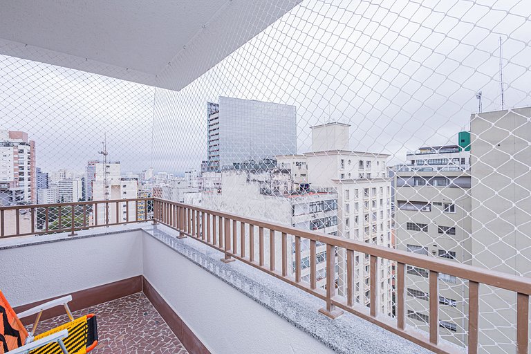 Apartamento 1612 Vibrante na Rua Augusta