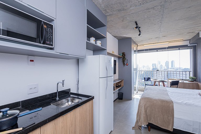Studio 2213 Jardins - Completo Aconchegante
