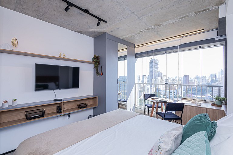 Studio 2213 Jardins - Completo Aconchegante