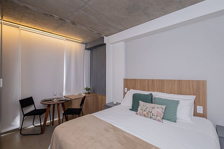 Studio 2213 Jardins - Completo Aconchegante