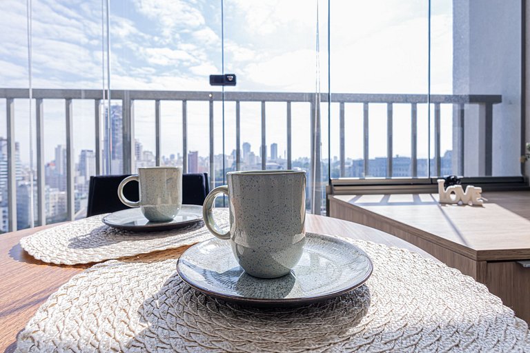 Studio 2213 Jardins - Completo Aconchegante