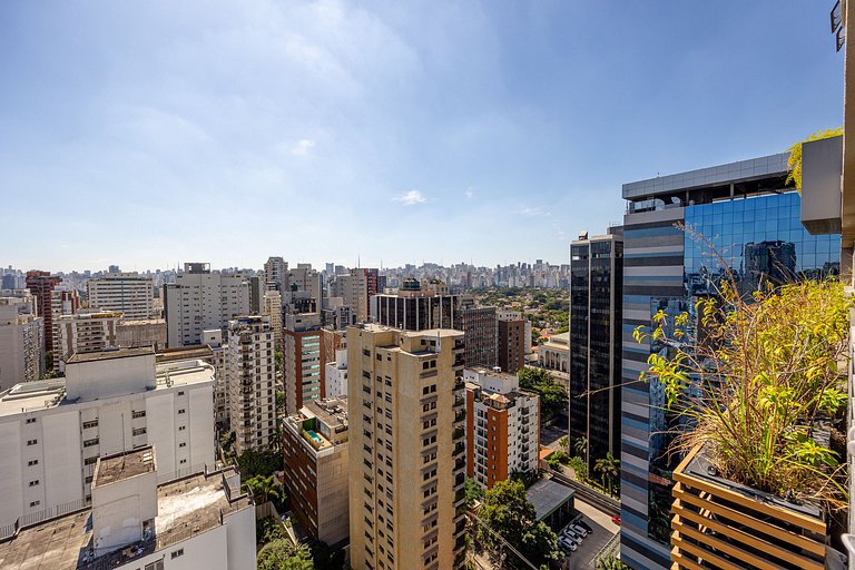 Studio 2311 Charmoso, Com vista bairro Itaim Bibi