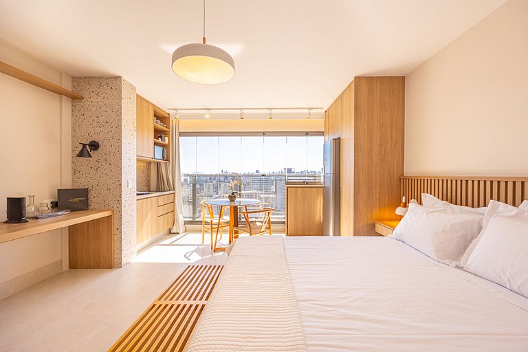 Studio 2311 Charmoso, Com vista bairro Itaim Bibi