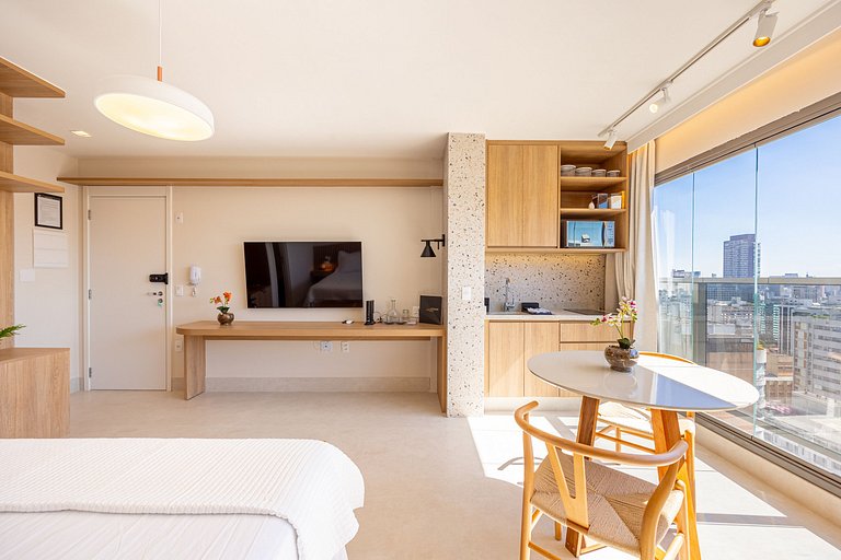 Studio 2311 Charmoso, Com vista bairro Itaim Bibi