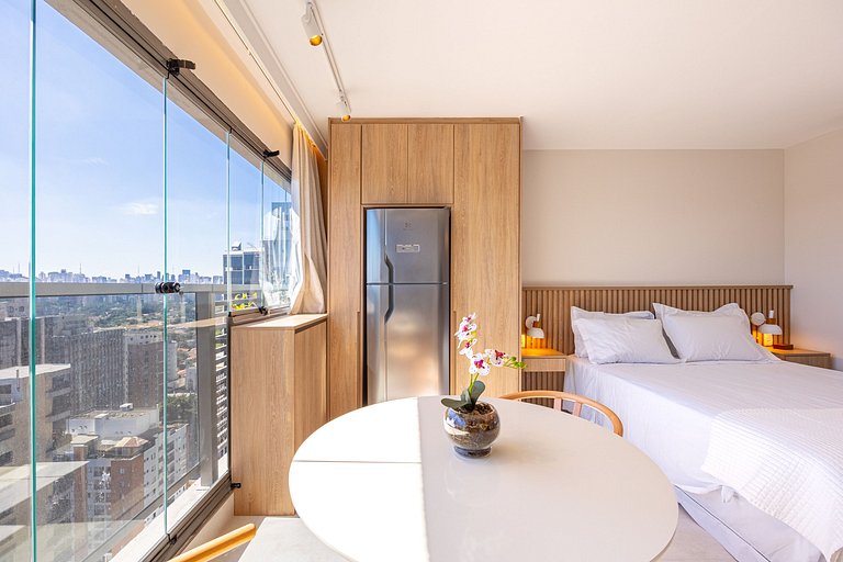 Studio 2311 Charmoso, Com vista bairro Itaim Bibi