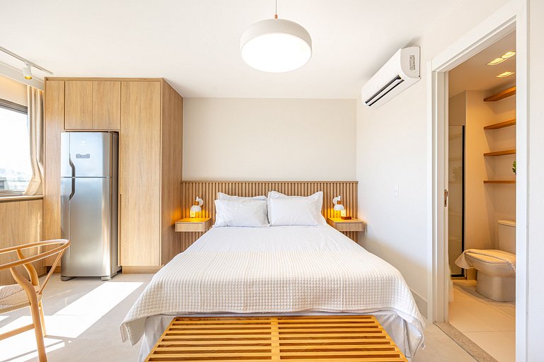 Studio 2311 Charmoso, Com vista bairro Itaim Bibi