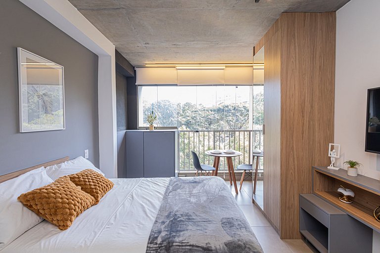Studio 803 Jardins - Luxo com Sofa Cama