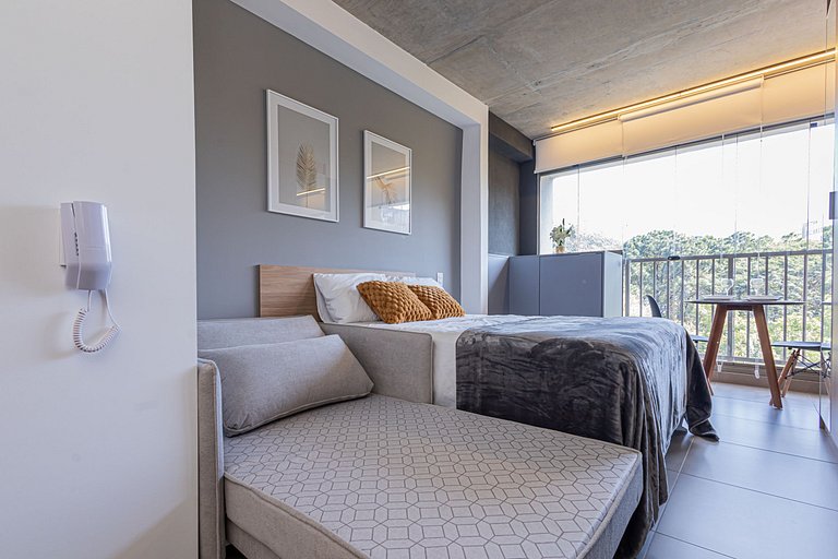 Studio 803 Jardins - Luxo com Sofa Cama