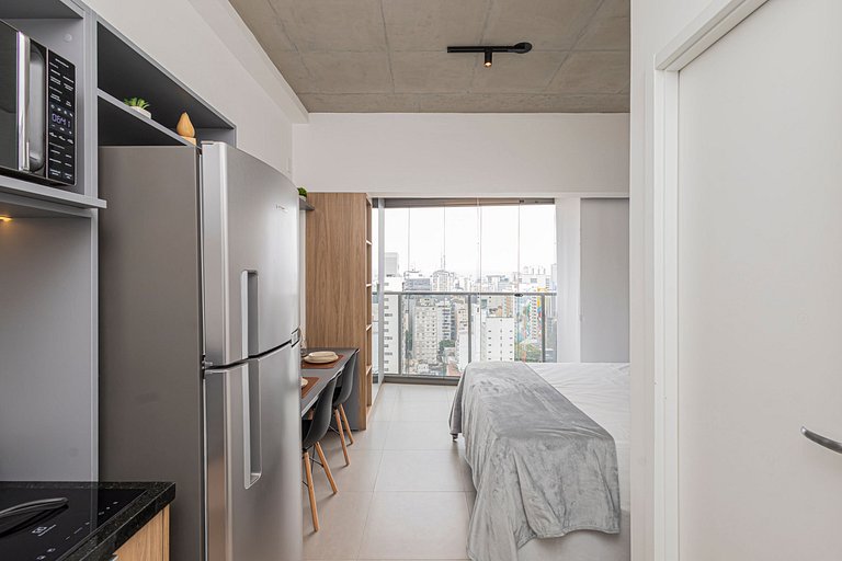 Studio 2120 Ao lado do Metrô Paraíso - São Paulo