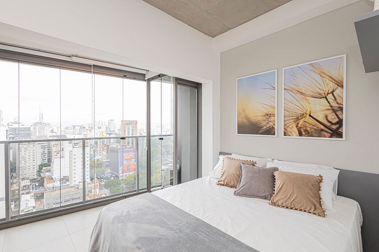 Studio 2120 Ao lado do Metrô Paraíso - São Paulo