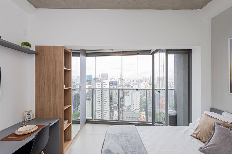 Studio 2120 Ao lado do Metrô Paraíso - São Paulo