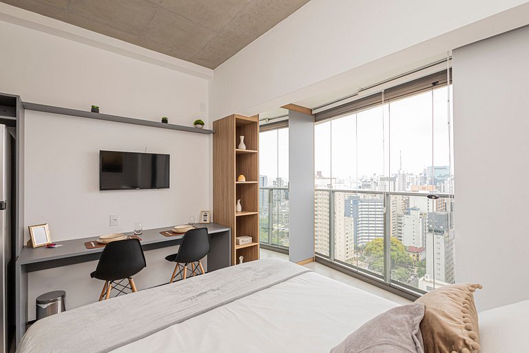 Studio 2120 Ao lado do Metrô Paraíso - São Paulo