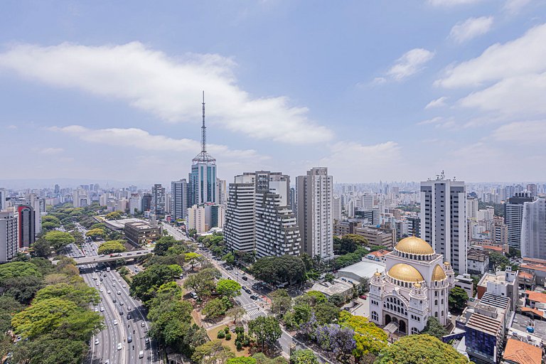 Apartamento 1829 Vista da cidade ao lado do Metrô