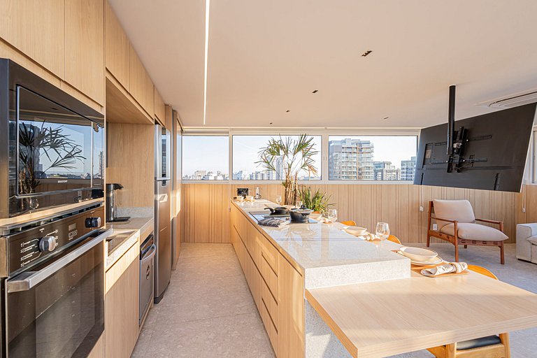 Apartamento 1829 Vista da cidade ao lado do Metrô