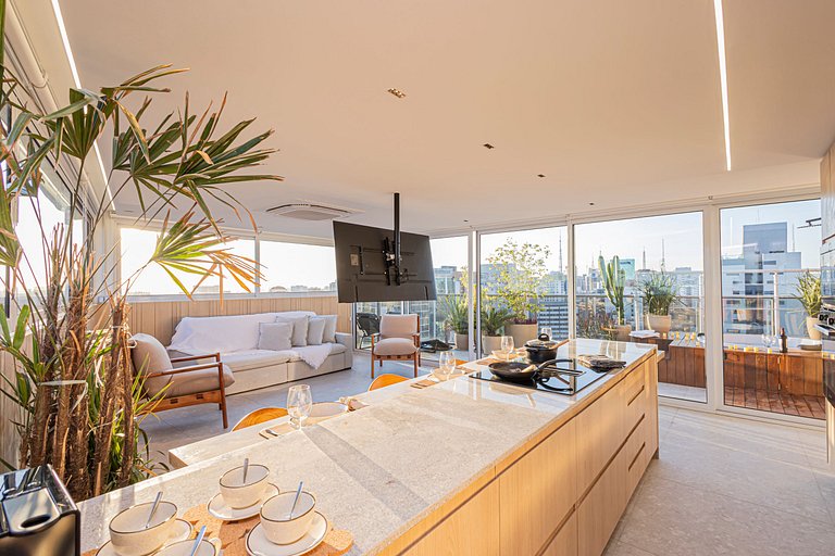 Apartamento 1829 Vista da cidade ao lado do Metrô