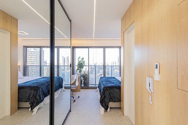 Apartamento 1829 Vista da cidade ao lado do Metrô