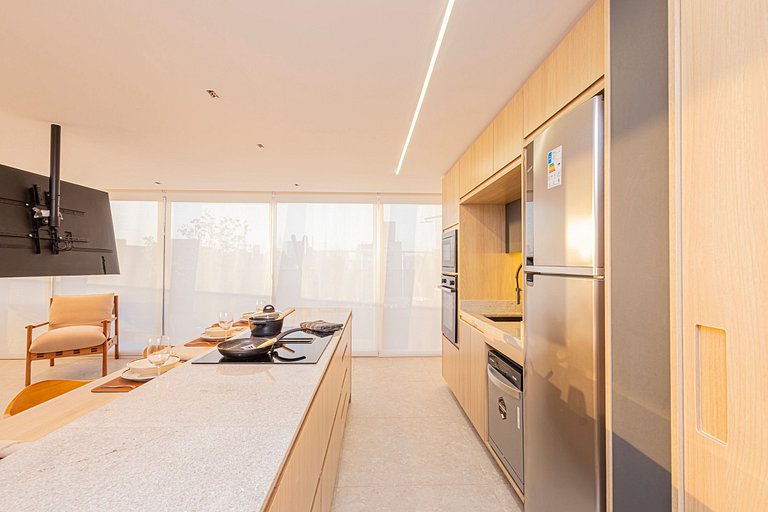 Apartamento 1829 Vista da cidade ao lado do Metrô