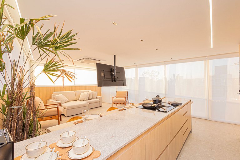 Apartamento 1829 Vista da cidade ao lado do Metrô