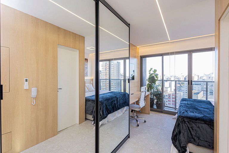 Apartamento 1829 Vista da cidade ao lado do Metrô