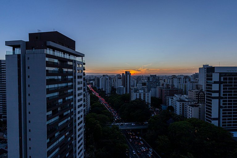 Apartamento 1829 Vista da cidade ao lado do Metrô