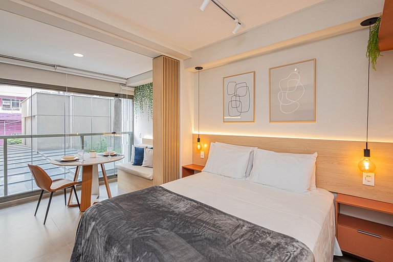 Studio 26 Jardins - Completo Aconchegante