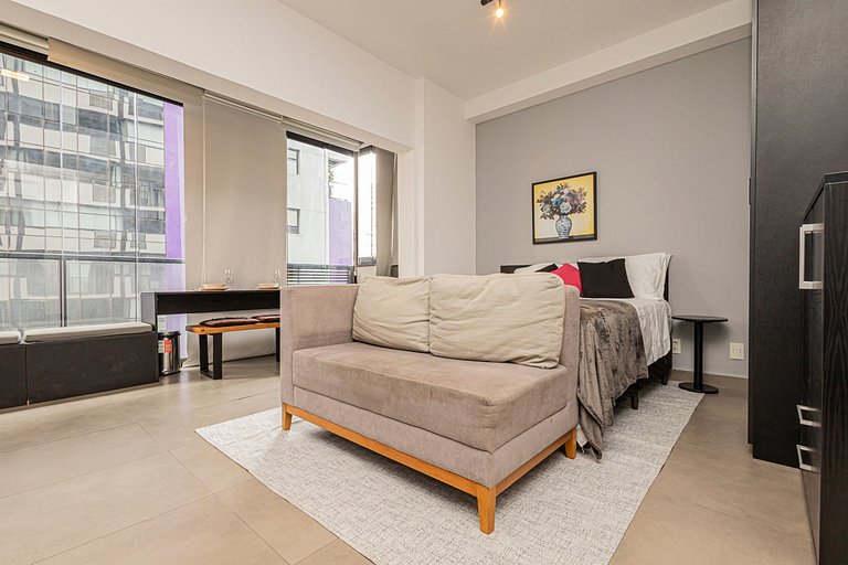 Studio 905 Pinheiros - Completo e Aconchegante