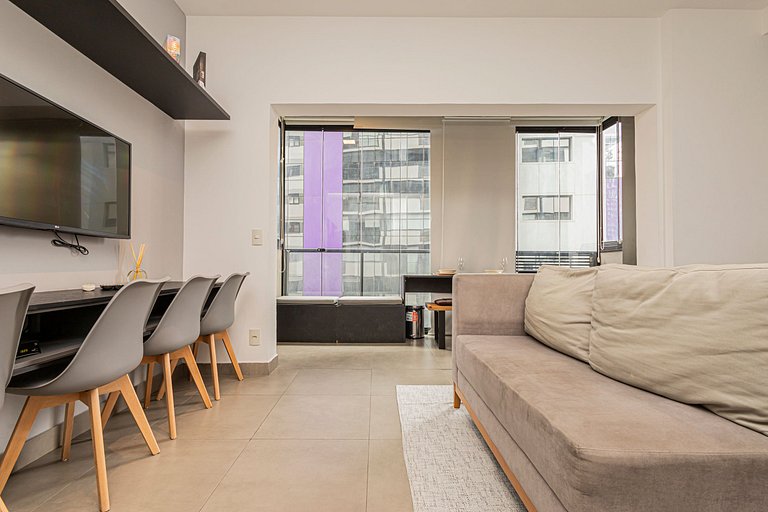 Studio 905 Pinheiros - Completo e Aconchegante
