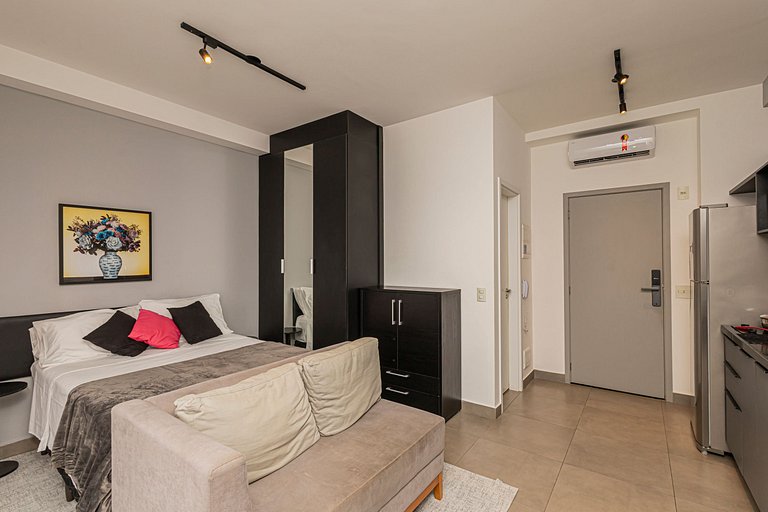 Studio 905 Pinheiros - Completo e Aconchegante
