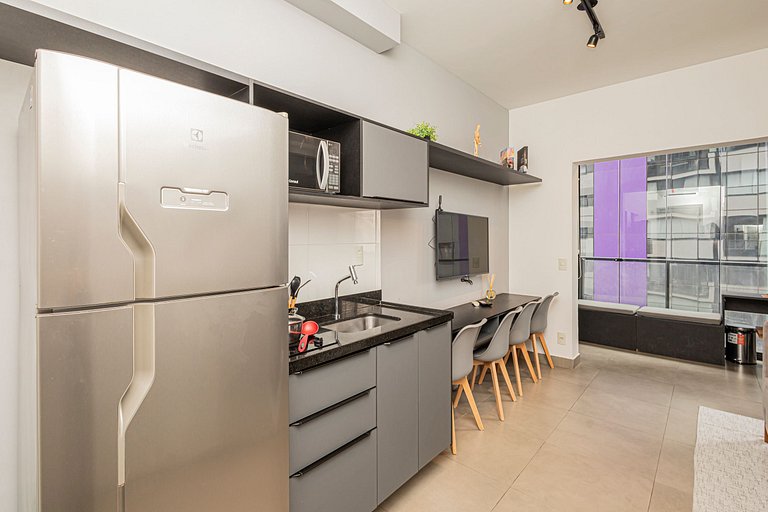 Studio 905 Pinheiros - Completo e Aconchegante