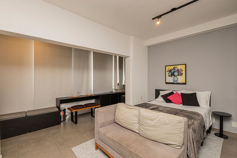 Studio 905 Pinheiros - Completo e Aconchegante