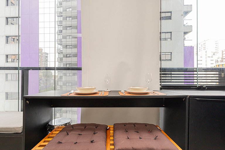 Studio 905 Pinheiros - Completo e Aconchegante