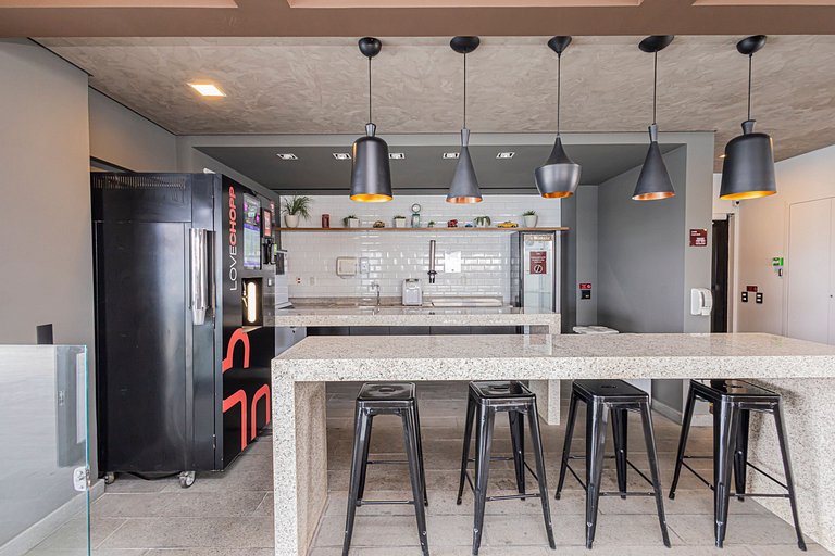 Studio 905 Pinheiros - Completo e Aconchegante