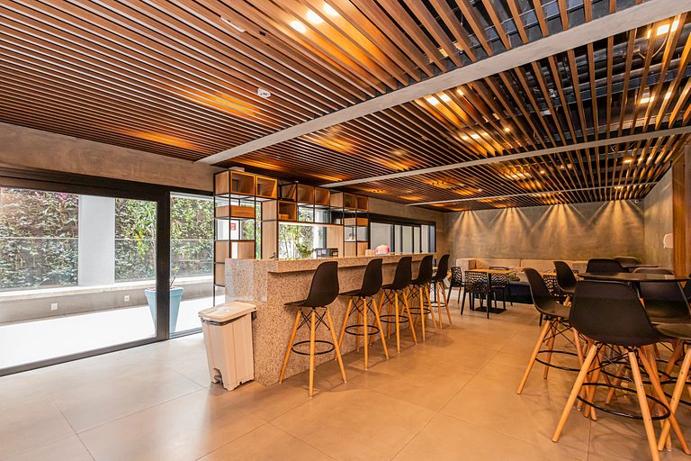 Studio 905 Pinheiros - Completo e Aconchegante