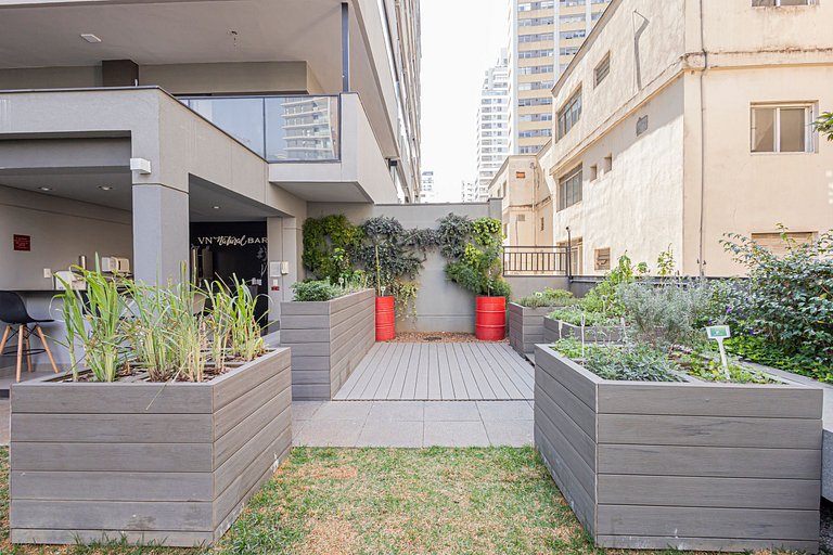 Studio 905 Pinheiros - Completo e Aconchegante