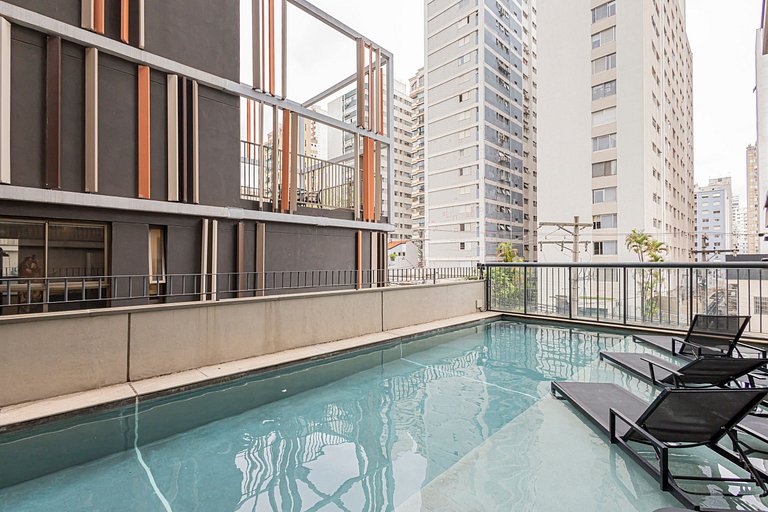 Studio 810 Completo e Aconchegante com Sofá-cama