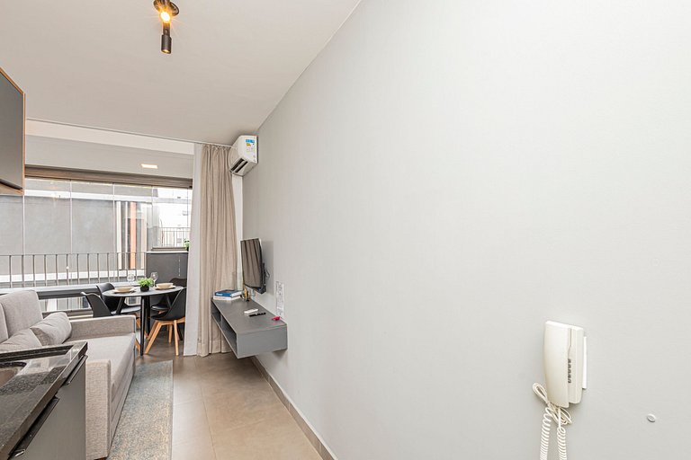 Studio 810 Completo e Aconchegante com Sofá-cama